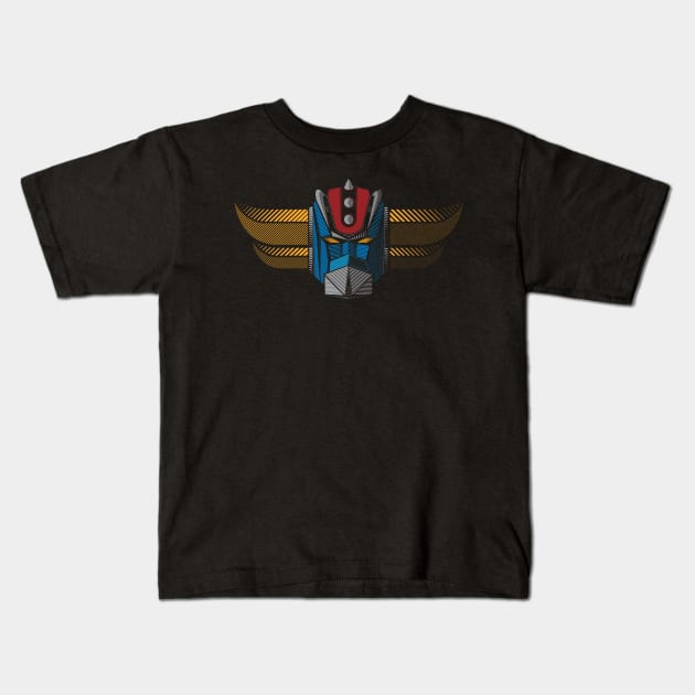 091b Grendizer wide Kids T-Shirt by Yexart